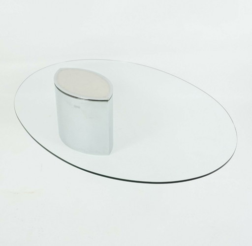 Gavina Knoll International Lunario coffee table glass table Cini Boeri