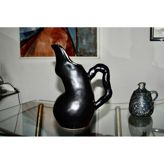 Image 1 of Vintage ceramic pitcher by Raymond Camart, 1950