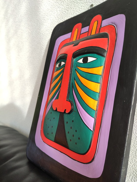 Image 1 of Vintage Laurel Burch Mask