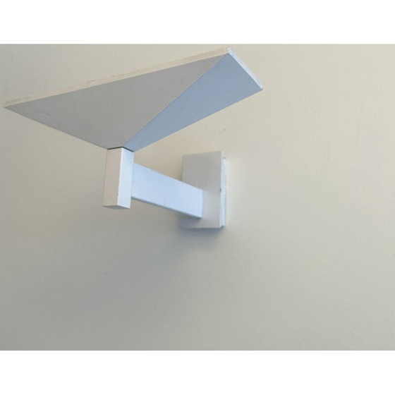 Image 1 of Vintage wall lamp in white lacquered metal by Pierre Disderot for Verre et Lumière, 1970