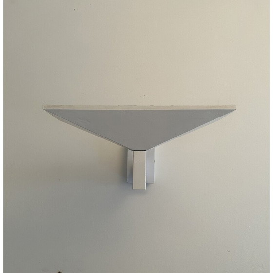 Image 1 of Vintage wall lamp in white lacquered metal by Pierre Disderot for Verre et Lumière, 1970