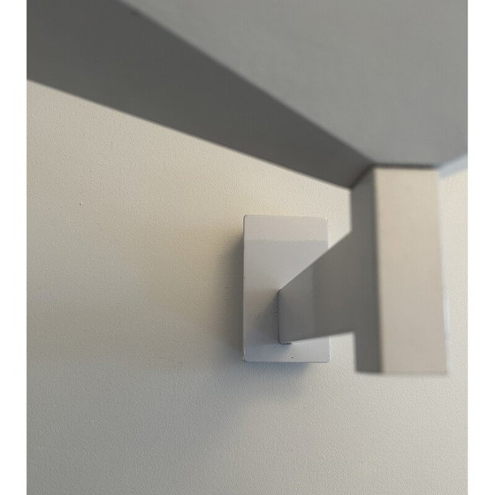 Image 1 of Vintage wall lamp in white lacquered metal by Pierre Disderot for Verre et Lumière, 1970