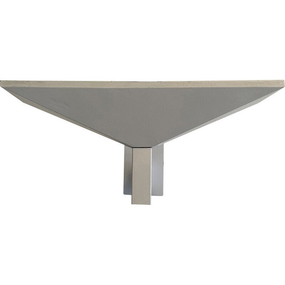 Image 1 of Vintage wall lamp in white lacquered metal by Pierre Disderot for Verre et Lumière, 1970