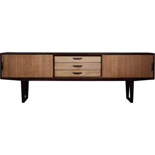 Credenza vintage in legno esotico, Danimarca 1970