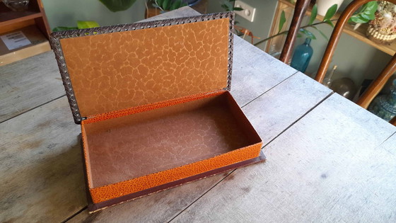 Image 1 of Antique Leather Box, France 1930