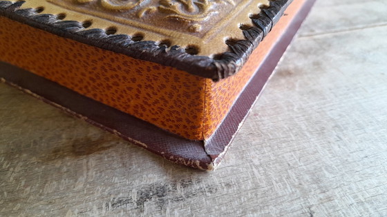 Image 1 of Antique Leather Box, France 1930