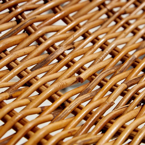 Image 1 of Vintage wicker and metal chair for Ikea, 1990