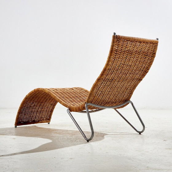 Image 1 of Vintage wicker and metal chair for Ikea, 1990