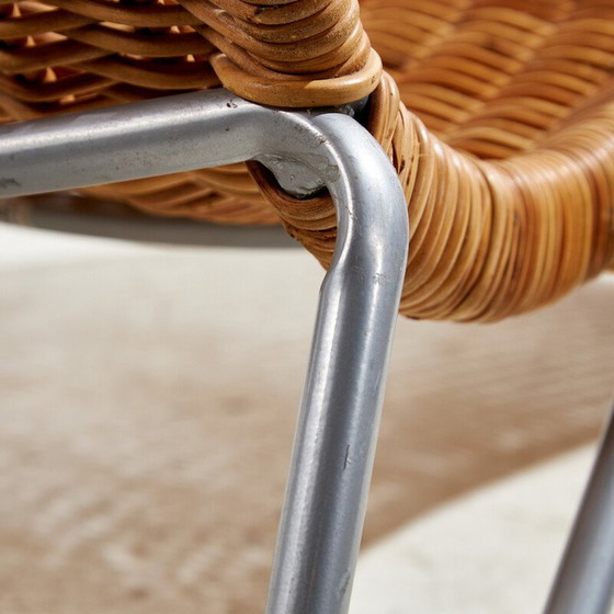 Image 1 of Vintage wicker and metal chair for Ikea, 1990