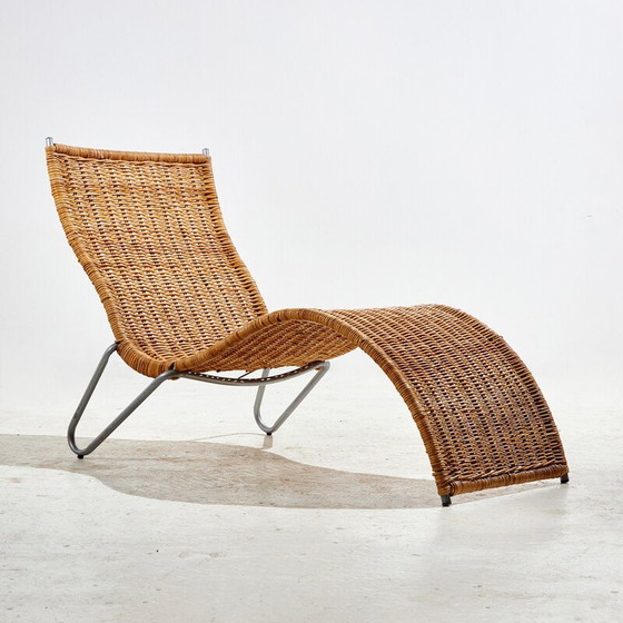Image 1 of Vintage wicker and metal chair for Ikea, 1990