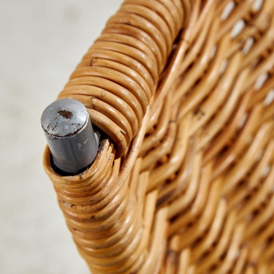 Image 1 of Vintage wicker and metal chair for Ikea, 1990