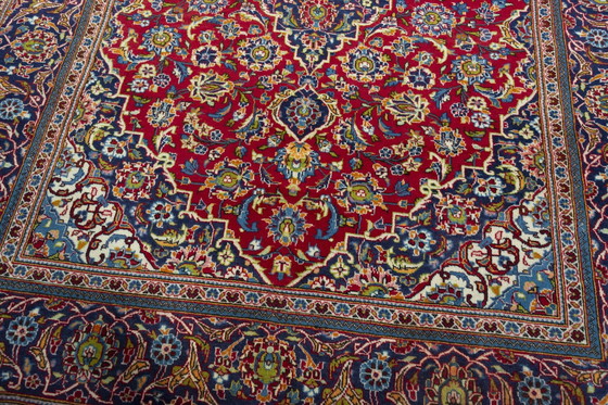 Image 1 of Alfombra oriental Keshan roja anudada a mano – 298 x 196 cm