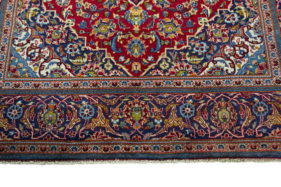 Image 1 of Alfombra oriental Keshan roja anudada a mano – 298 x 196 cm