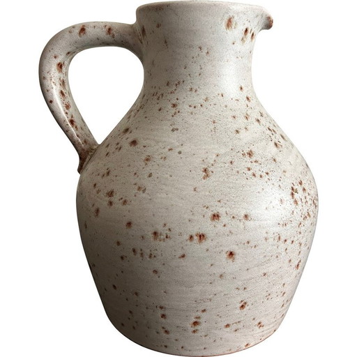 Vintage stoneware pitcher, 1970