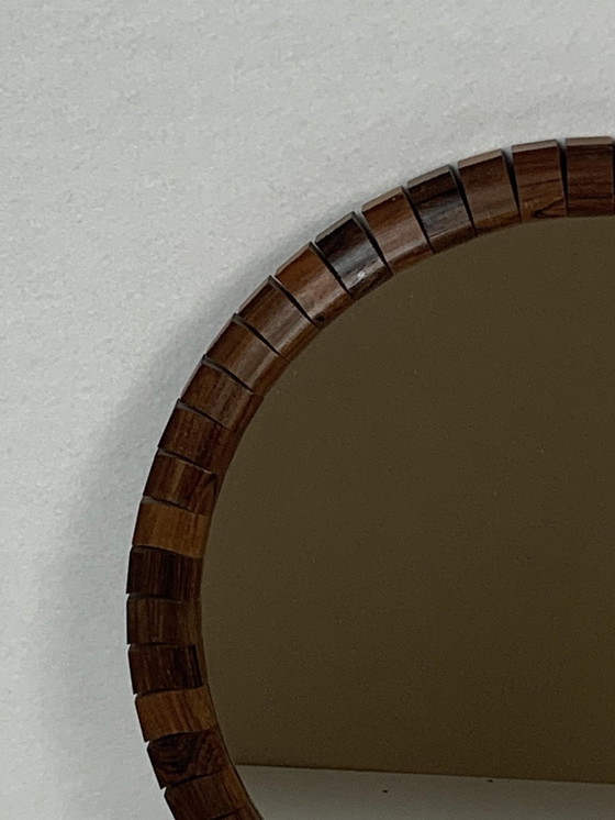 Image 1 of 2x Danish Teak Rosewood Cube Mirrors, 1960s