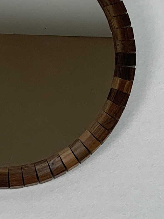 Image 1 of 2x Danish Teak Rosewood Cube Mirrors, 1960s