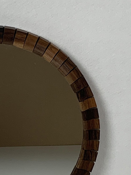 Image 1 of 2x Danish Teak Rosewood Cube Mirrors, 1960s