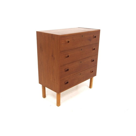 Image 1 of Vintage teak and beech chest of drawers, Sweden 1960