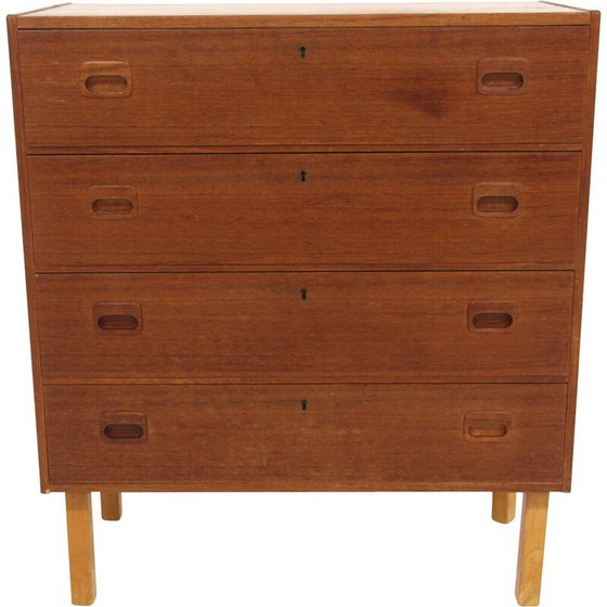 Image 1 of Vintage teak and beech chest of drawers, Sweden 1960