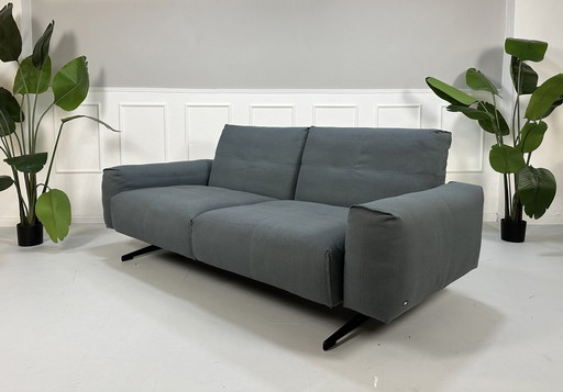 Rolf Benz 50 Fabric Gray Designer Sofa Couch