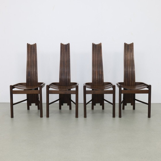 Image 1 of 4X Postmodern Dining Chair By Allmilmö, 1980S