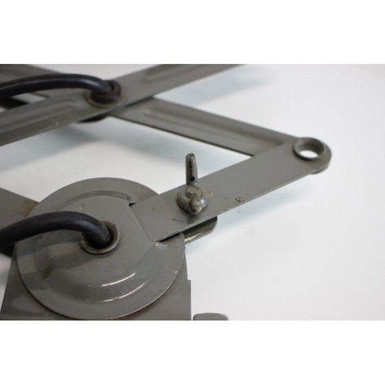Image 1 of Pair of vintage metal wall lamps for Elektroinstala Děčín, Czechoslovakia 1950
