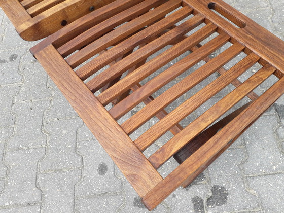 Image 1 of 2 Gloster Bristol England teak garden chairs, folding