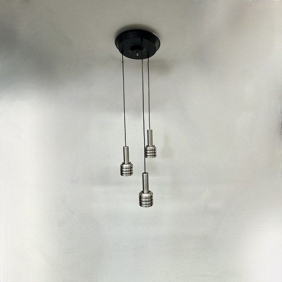 Image 1 of Mid-Century Hanging Lamp Space Age Aluminium , 1970S