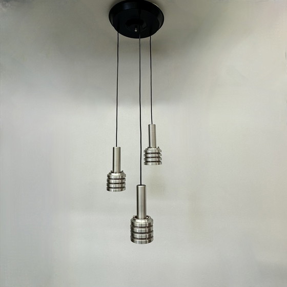 Image 1 of Mid-Century Hanging Lamp Space Age Aluminium , 1970S