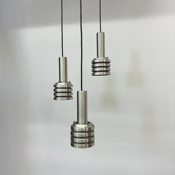 Image 1 of Mid-Century Hanging Lamp Space Age Aluminium , 1970S