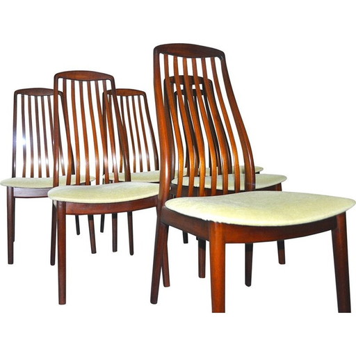 Set of 6 vintage Teak Dining Chairs Danish