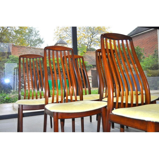Image 1 of Set of 6 vintage Teak Dining Chairs Danish