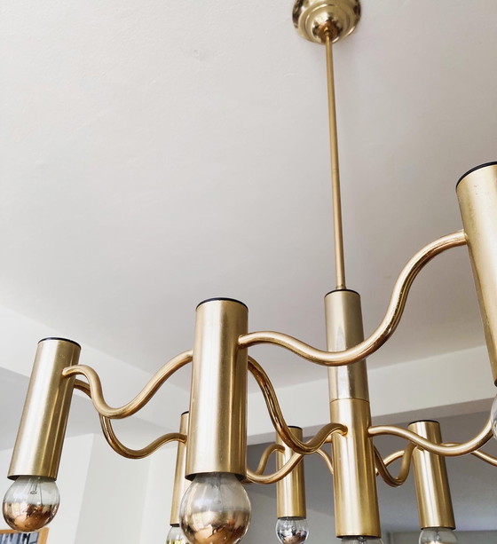 Image 1 of Gaetano Sciolari brass pendant lamp