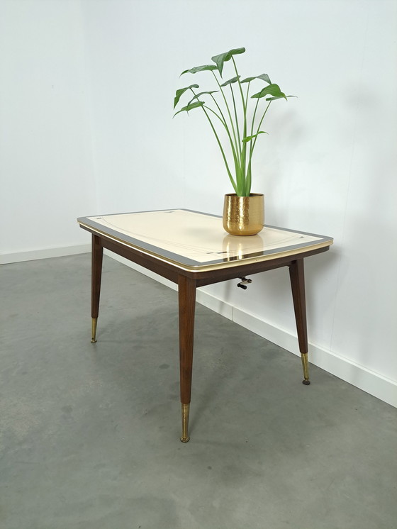 Image 1 of Height Adjustable And Extendable Table With Formica Top