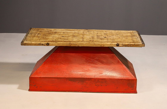 Image 1 of Industrial Iron Coffee Table From The 1950S, Czechoslovakia