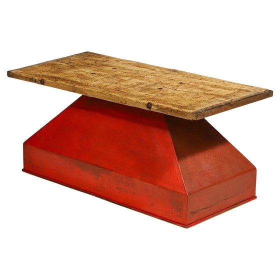 Image 1 of Industrial Iron Coffee Table From The 1950S, Czechoslovakia