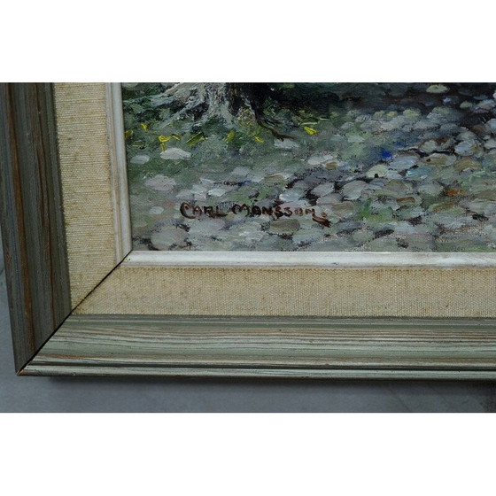 Image 1 of Dipinto vintage a olio su tela di Carl Månsson, 1930