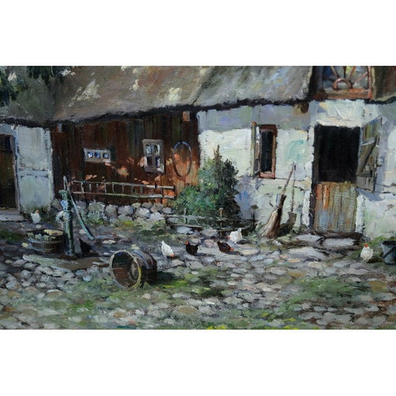 Image 1 of Dipinto vintage a olio su tela di Carl Månsson, 1930