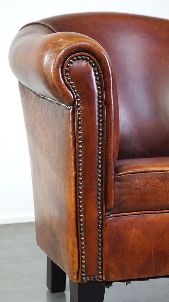 Image 1 of Sheep leather club chair