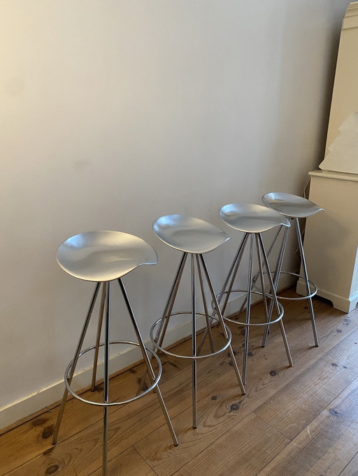 4X Pepe Cortes Jamaica Stool Silver Barstool