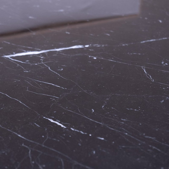 Image 1 of Vintage Marquinia marble oval table by Florence Knoll