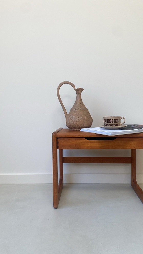 Image 1 of Vintage Teak Wooden Side Table / Cabinet / Bedside Table