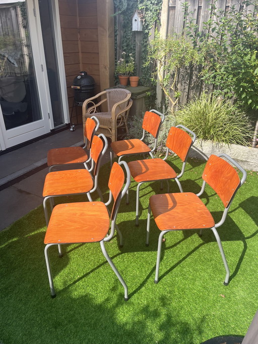 6x Gispen Chairs