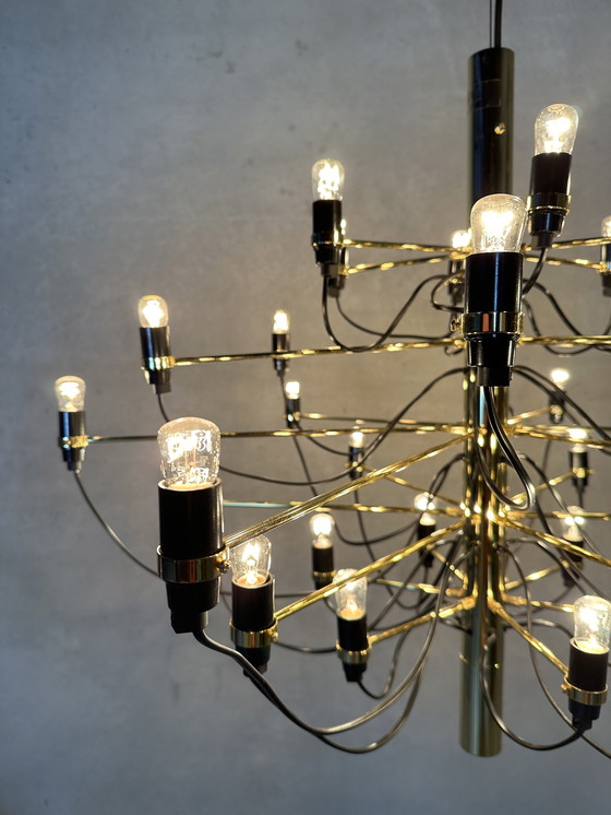 Image 1 of Gino Sarfatti Flos Chandelier 2097/30 - Gold