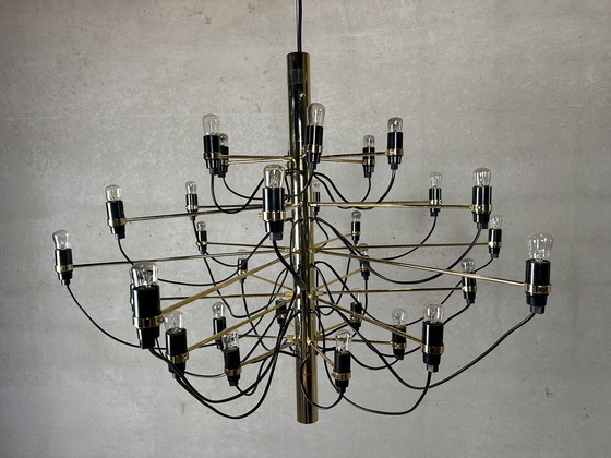 Image 1 of Gino Sarfatti Flos Chandelier 2097/30 - Gold