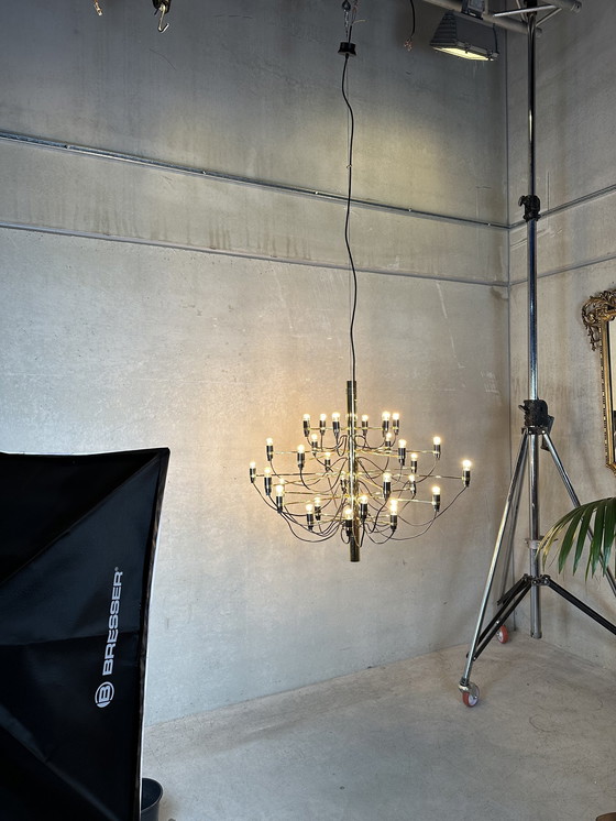 Image 1 of Gino Sarfatti Flos Chandelier 2097/30 - Gold