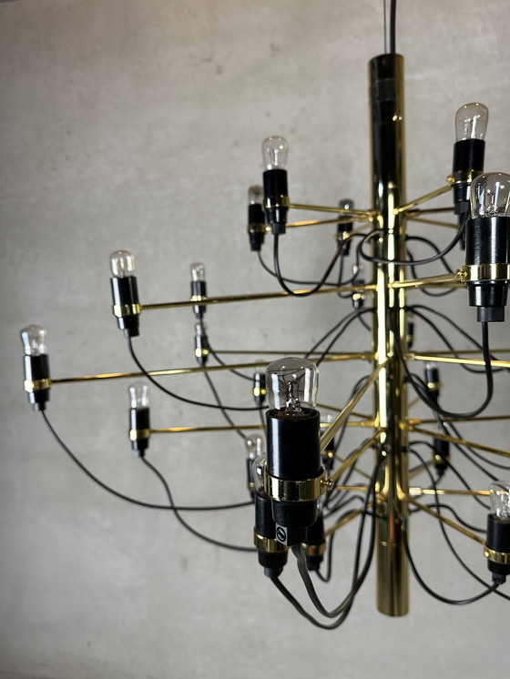 Image 1 of Gino Sarfatti Flos Chandelier 2097/30 - Gold