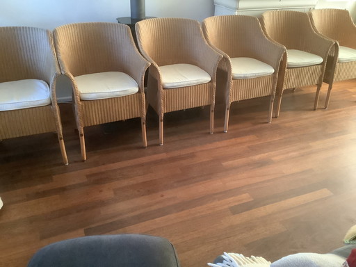 6x Lloyd Loom chairs