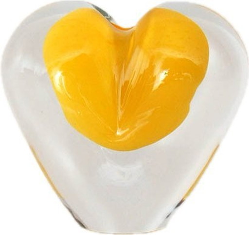 Heart Of Glass | Warm Yellow And Crystal