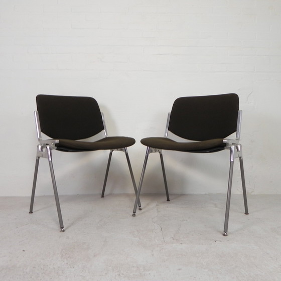 Image 1 of Set of 2 Castelli DSC Axis 106 Chairs By Giancarlo Piretti, 1970s